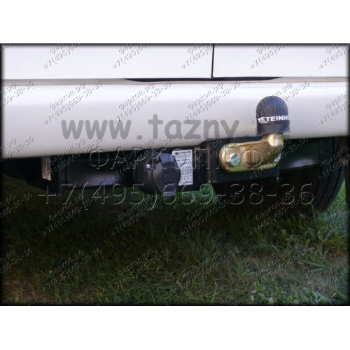 V-122 STEINHOF Фаркоп на Volkswagen Transporter, Caravelle, Multivan T4 2WD/4WD 1996-2003 без подрезки бампера. Тип шара: F. Нагрузки: 2500/100 кг, масса фаркопа 18 кг (без электрики в комплекте)